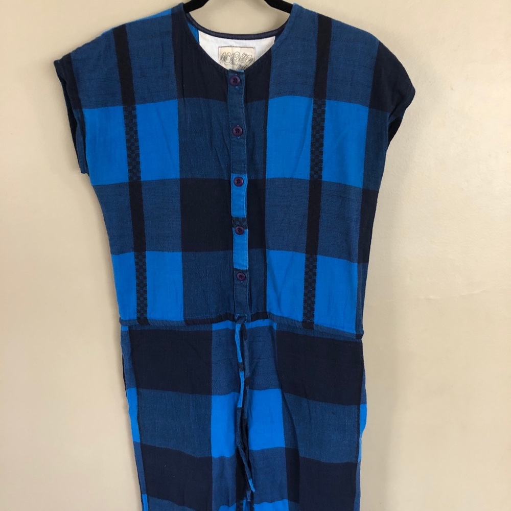 Ace & Jig Indigo Check Coveralls Gem